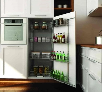 For outer cabinet 600mm/ Min. inside carcase height  (mm) 1800mm 6 tier