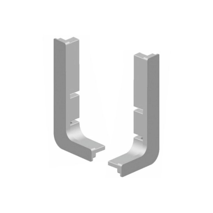 Right - L gola profile cover, AS0040 Gola Profile End  Cap for  L Type with screws - SA Finish